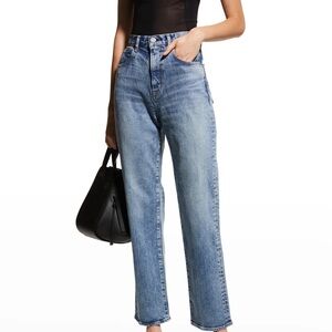 Moussy Vintage Woodhaven Loose Straight Ankle Jeans, Sz31